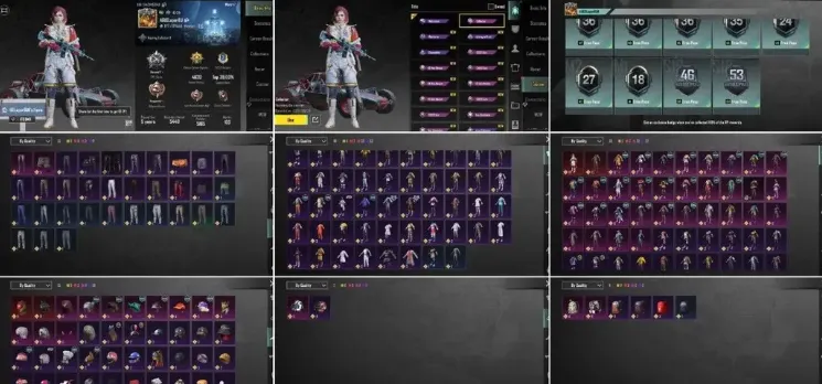 PGM511 Glacier Level 1+Material Upgrade, 2 Mythic Outfits, 84 Outfits, Collector Title, Multiple Emotes and Parachutes (G)